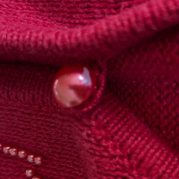 Requirements women’s red beaded Christmas sweater vest size large​​ - Picture 5 of 9